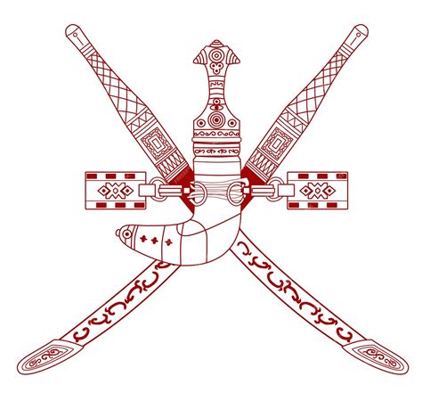 khanjar sword symbol.